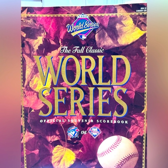 ⚾️ Vintage Pristine 1993 Blue Jays Official Souvenir World Series Scorebook ⚾️ - Picture 5 of 15